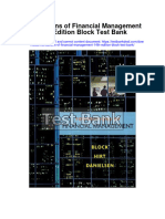Foundations of Financial Management 14th Edition Block Test Bank