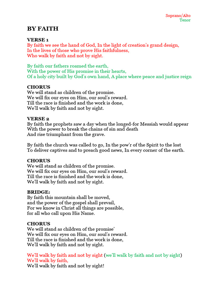 By Faith | PDF