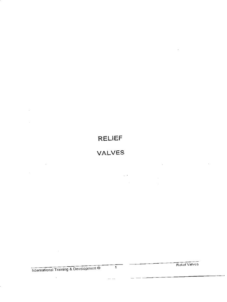 05 Relief Valves | PDF