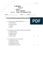 Science P5 Evaluation Term 1