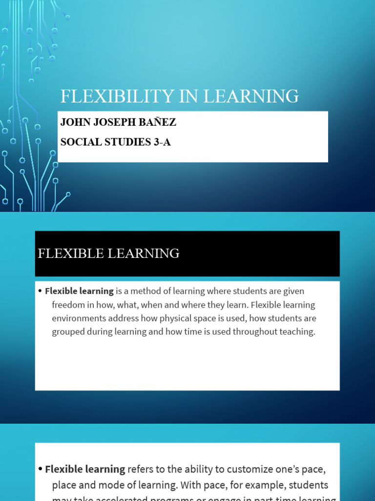 Understanding Flexible Learning Options | PDF | Distance Education ...