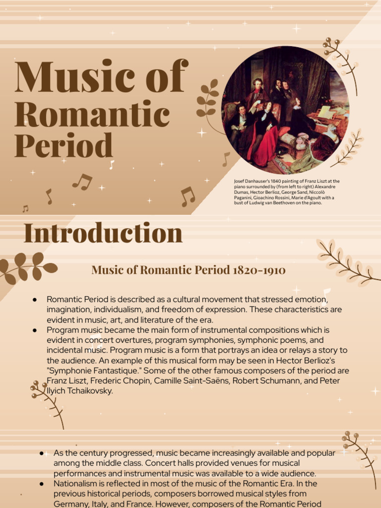 Overview of Romantic Period Music | PDF | Tempo | Romantic Music