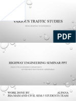 Various Traffic Studies