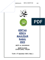 Kertas Kerja Maulidur Rasul 1445H PDF