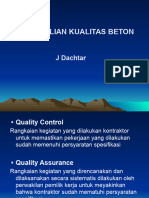 Pengendalian Kualitas Beton