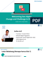 Welcoming Gen Alpha - Change and Challage in Digital Era