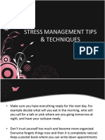 Stress Management Tips