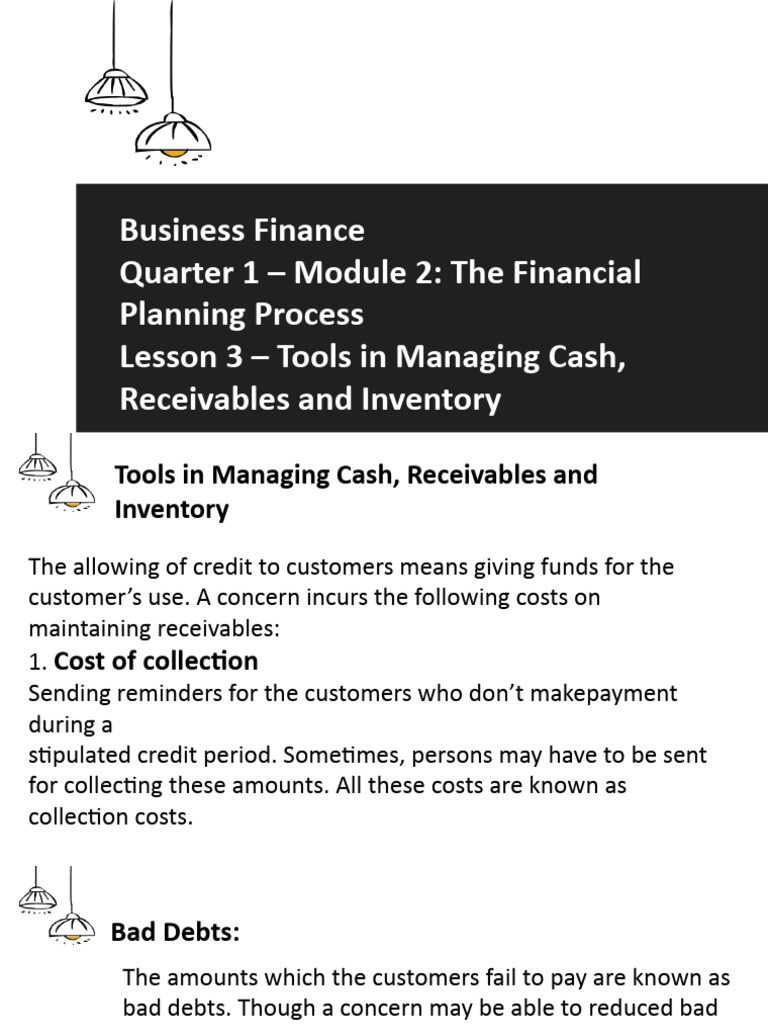 Cash and Inventory Management Tools | PDF | Finance & Money Management ...
