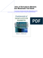 Fundamentals of Derivatives Markets 1st Edition Mcdonald Test Bank