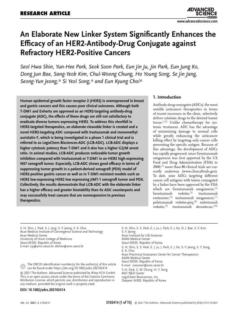 Herceptin PK PDF Cancer Treatments Life Sciences
