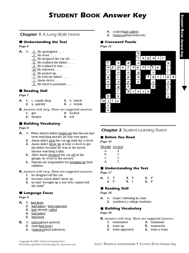Select readings intermediate answer key www languagecentre ir