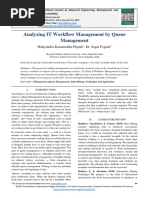 Analyzing IT Workflow Management by Queue Management