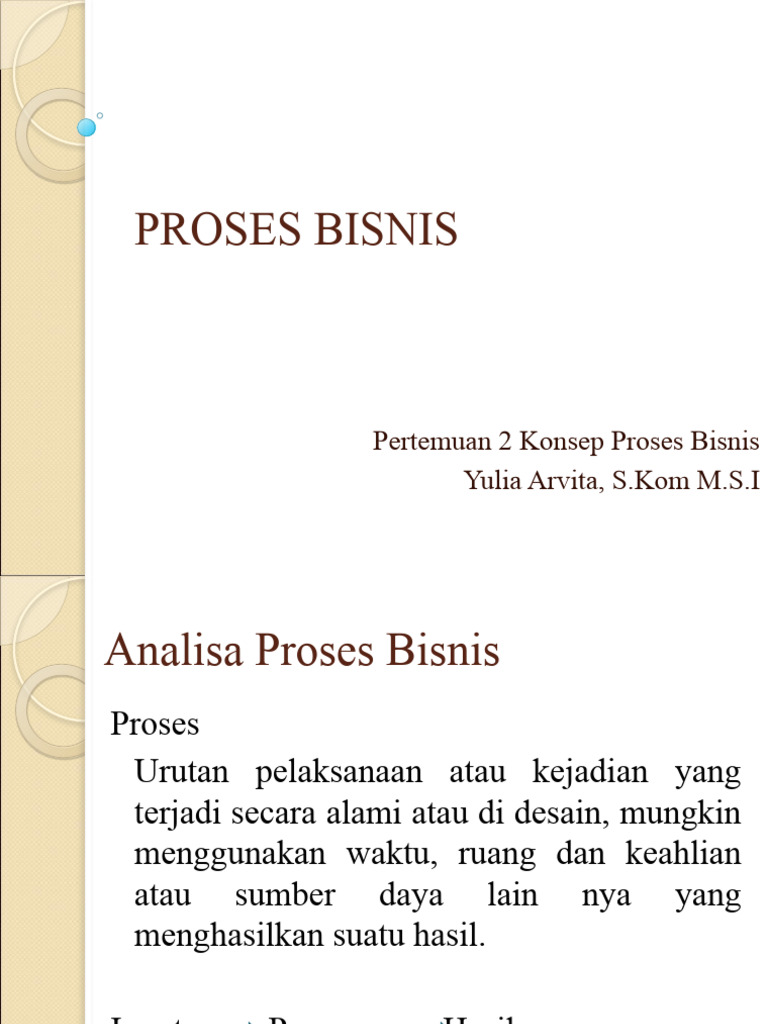 Apb 2 - (Analisa Proses Bisnis) | PDF | Bisnis