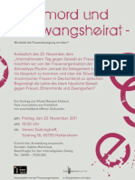Ehrenmord und Zwangsheirat - Vortrag in Hattersheim