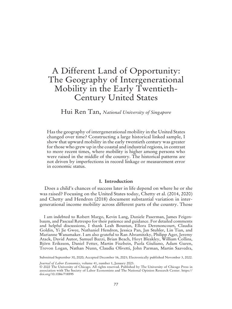 Great Social Mobility Meaning