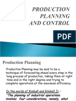 Productionplanningcontrol
