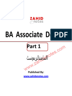 BA Associate Degree Part Islamiate Notes
