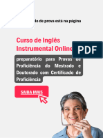 Curso de Inglês Instrumental Online