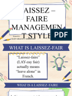 Laissez - Faire Management Style