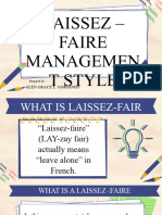 Laissez - Faire Management Style - Glen Grace Gorgonio