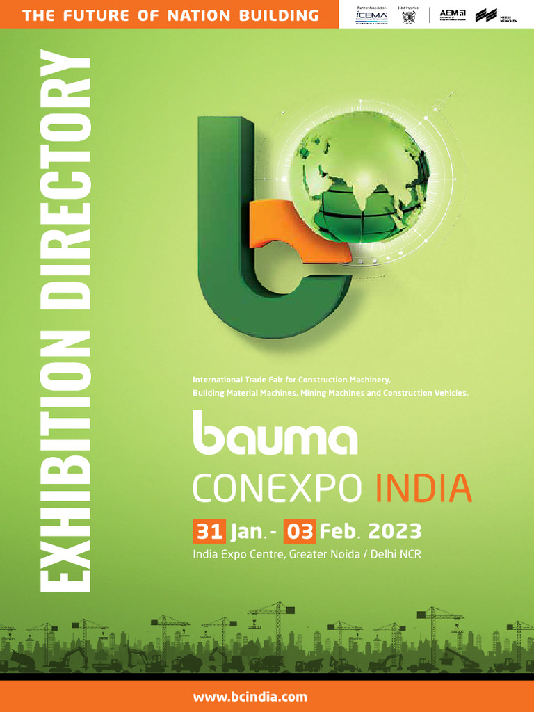 Bauma CONEXPO INDIA Exhibition Directory PDF Infrastructure