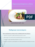 1 - Εισαγωγή στην Παρουσίαση Εδεσμάτων σε Πιάτο