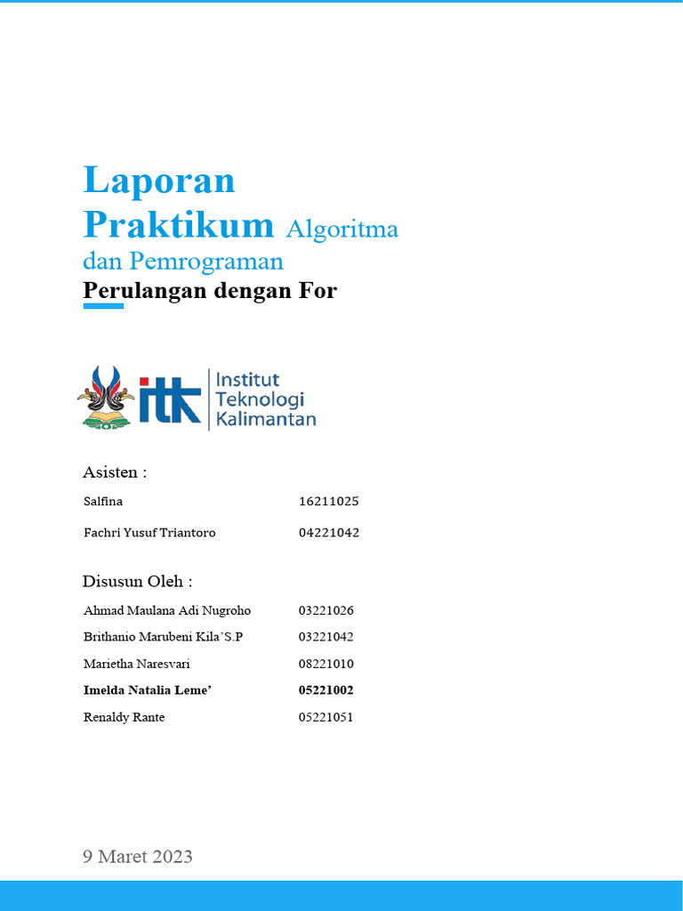 Praktikum Pemrograman: For Loop Python | PDF