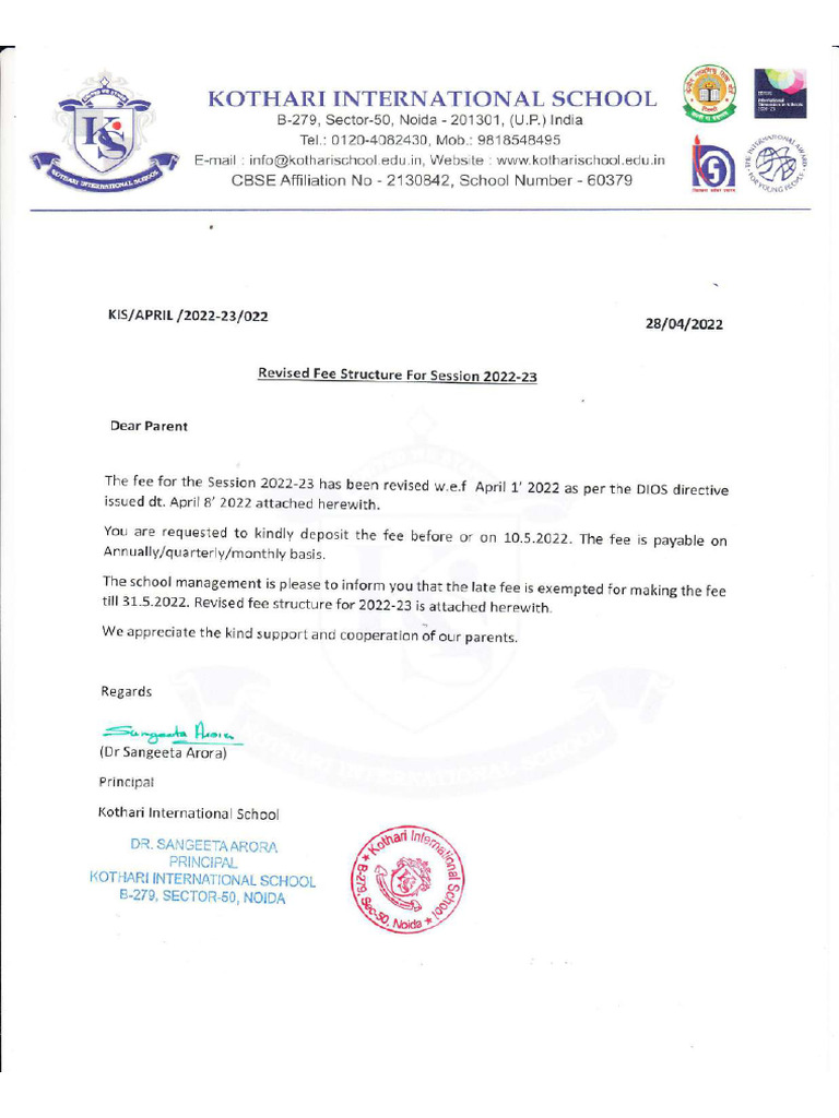 FEESTRUCTURE202220232 PDF