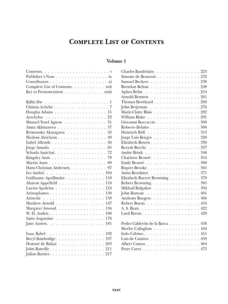 FULL READING LIST Steven G. Kellman - Magill's Survey of World ...