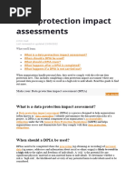 Data Protection Impact Assessments