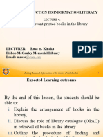 Information Literacy LECTURE 4