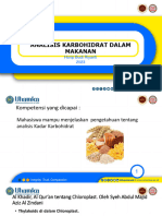 Materi 3. Kadar Karbohidrat