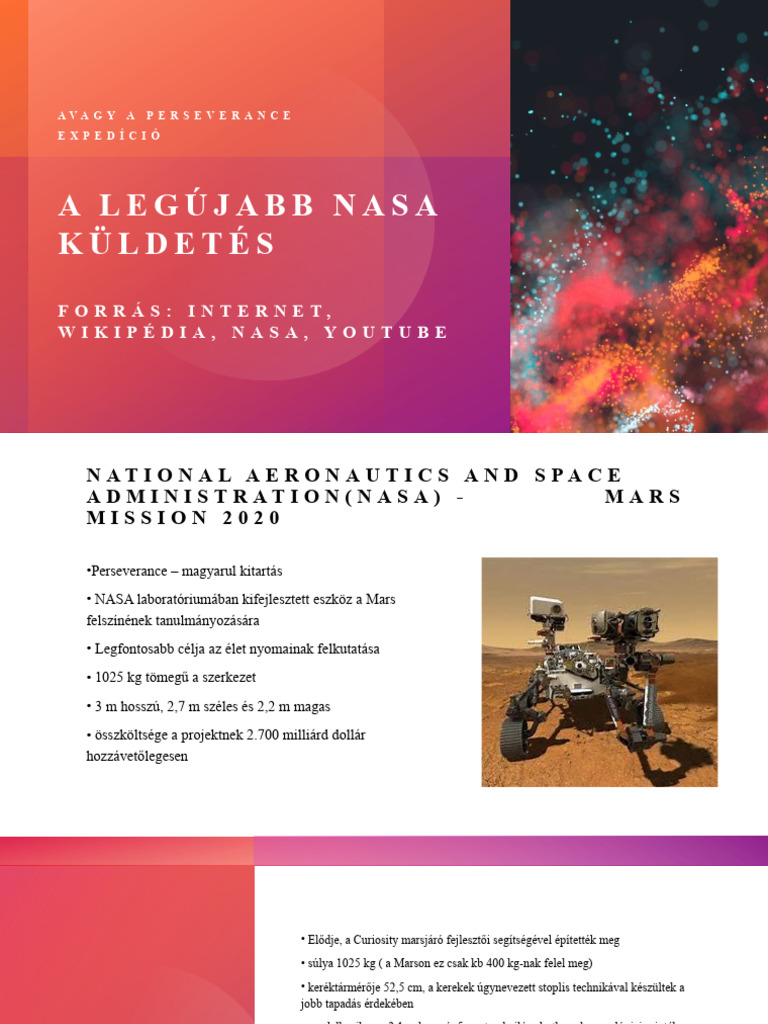 A Legújabb NASA Küldetés | PDF