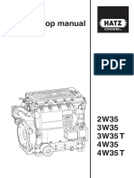 HATZ Diesel 2W35,3W35,3W35T, 4W35,4W35T Workshop Manual