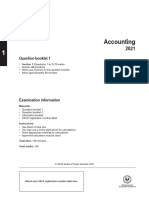 2021 Accounting Examination Paper
