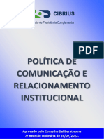 2022 001 Politica de Comunicacao e Relacionamento Institucional