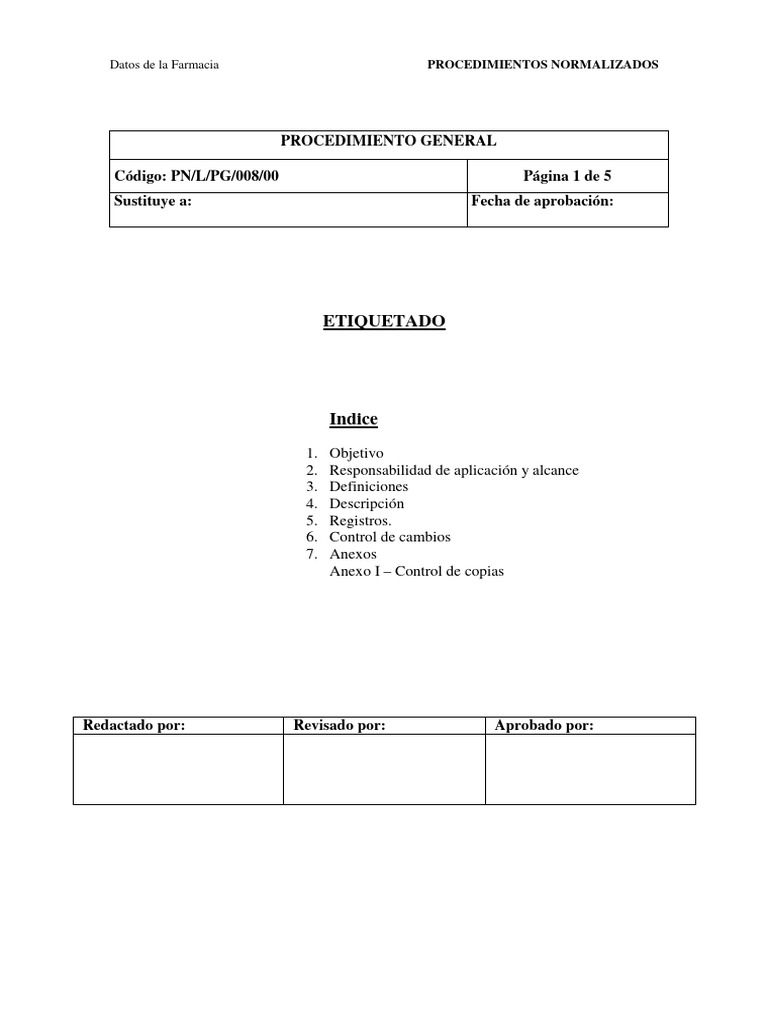 Etiquetado de Fórmulas Magistrales | PDF | Farmacéutico | Farmacia
