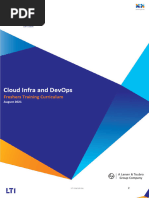 Cloud Infra - DevOps Fresher Curriculum - August 2021