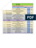 Lecture Planner - Chemistry II PDF Only