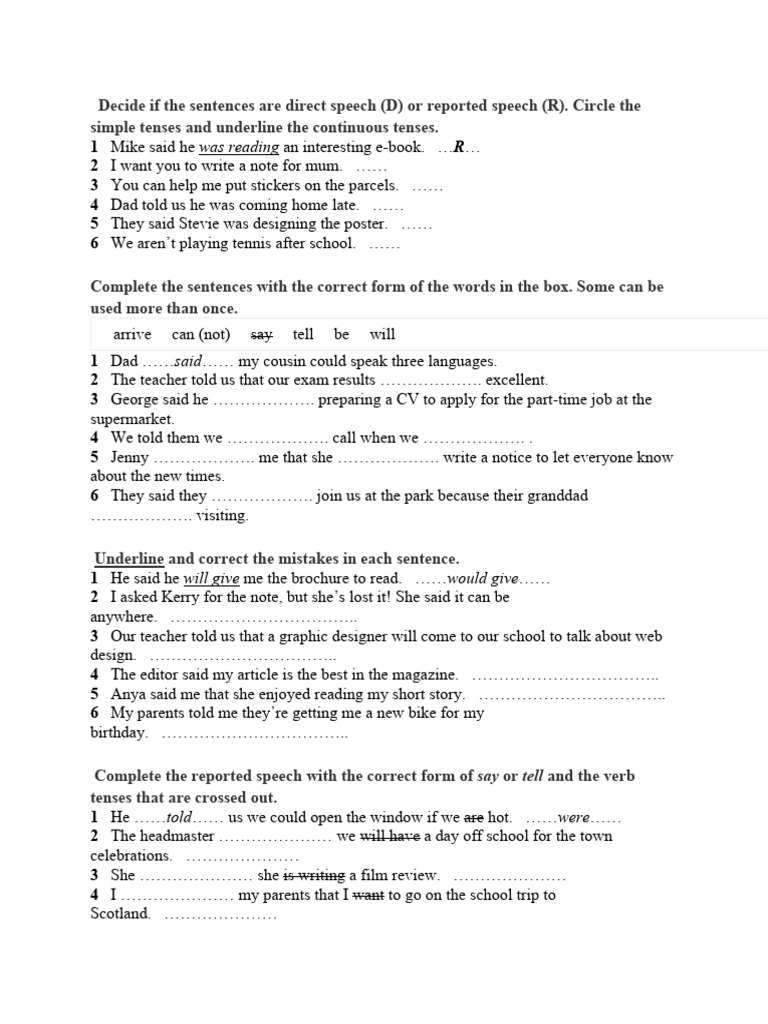 English Grammar Exercises | PDF | Linguistics