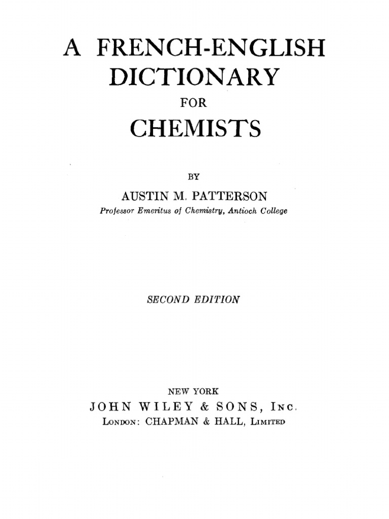 Frenchenglishdictionaryforchemists Acetate