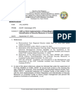 AAR On Strict Implementation of Rules, Regulation and Intensification of Security Measures in Custodial Facility (September)