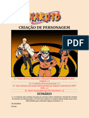 Naruto RPG, PDF, Jogos de RPG