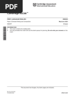 Cambridge IGCSE: First Language English 0500/23