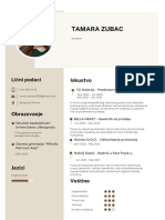 Tamara Zubac CV - 2023