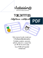 Tarjetitas Adjetivos