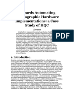 Towards Automating Cryptographic Hardware Implementations: A Case Study of HQC