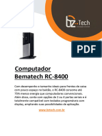 Manual Bematech RC 8400