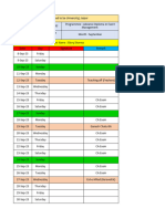 Attendance Sheet