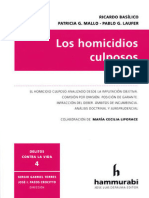 Basílico, Ricardo Mallo, Patricia G. (2018) - Los Homicidios Culposos. 1° Ed. Hammurabi.